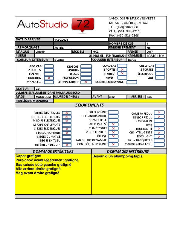 LINCOLN MKZ 2017 - 8