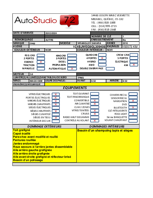 JEEP WRANGLER SAHARA 2016 - 8