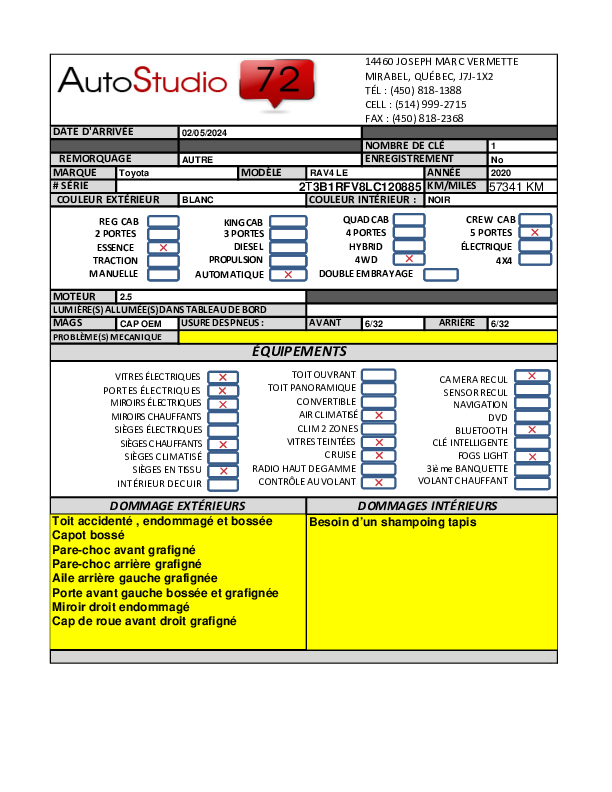 TOYOTA RAV4 LE 2020 - 8