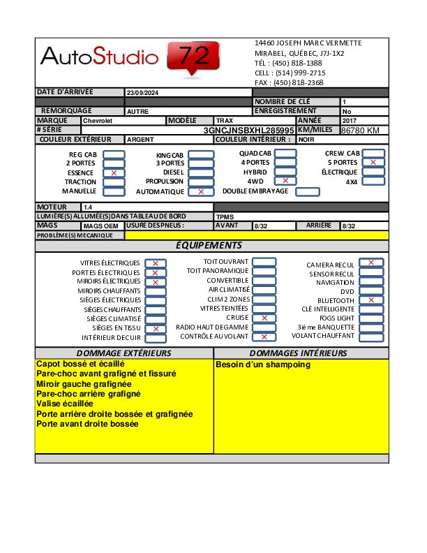 CHEVROLET TRAX 2017 - 9