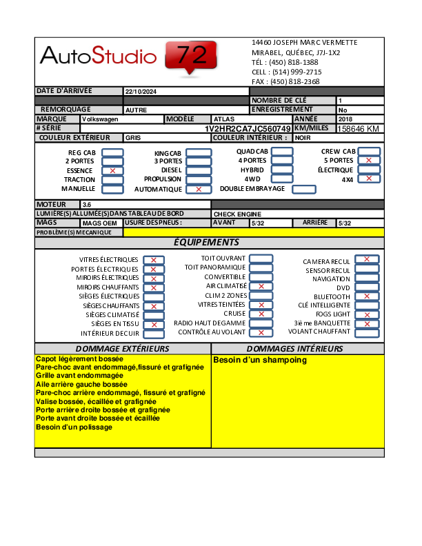 VOLKSWAGEN ATLAS 2018 - 10