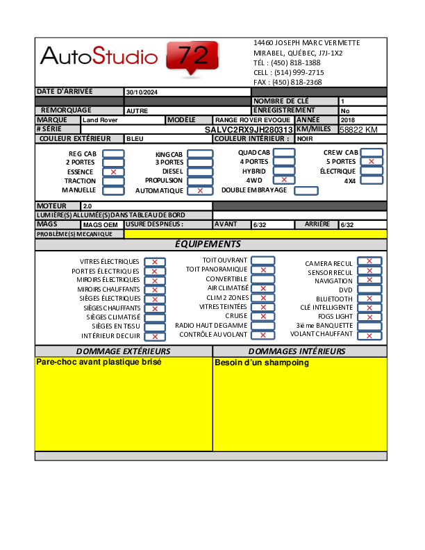 LAND ROVER RANGE ROVER EVOQUE 2018 - 10