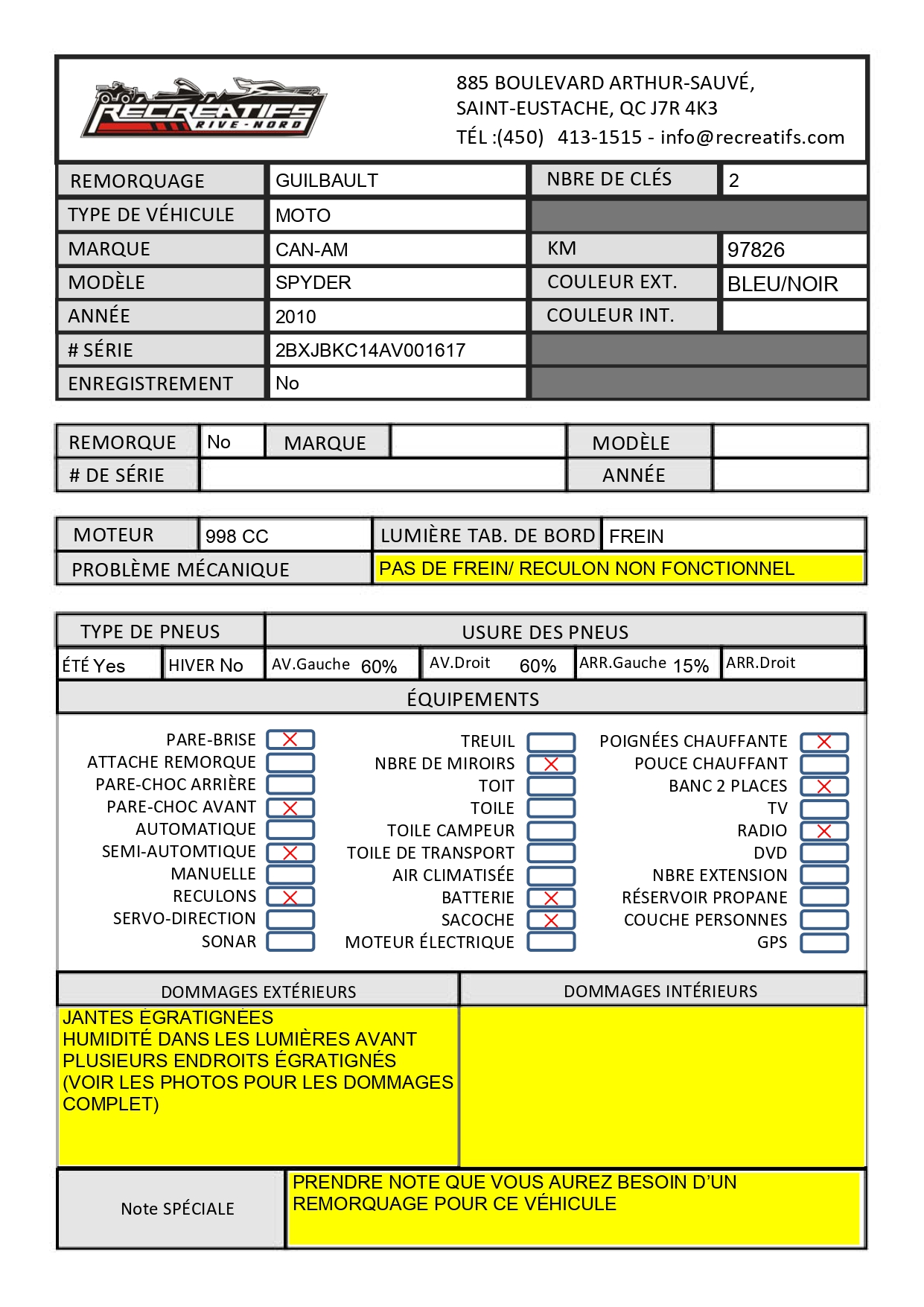 CAN-AM SPYDER 2010 - 7