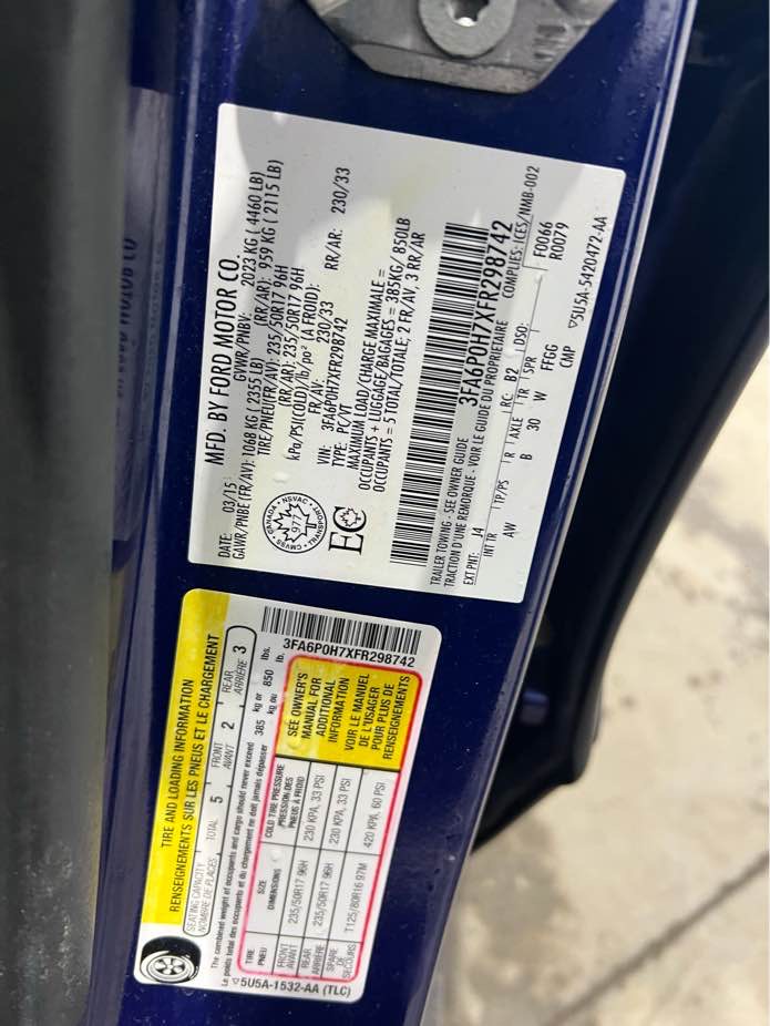 FORD FUSION 2015 - 6