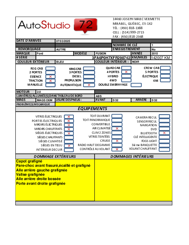 FORD FUSION 2015 - 9