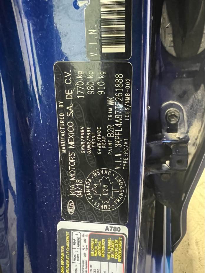 KIA FORTE 2018 - 8