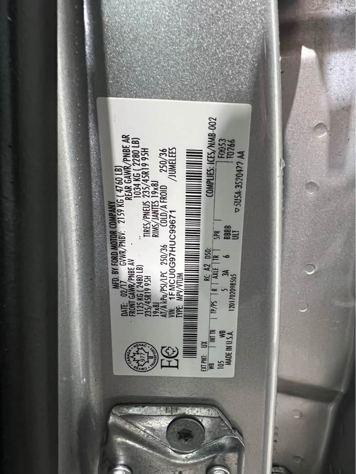 FORD ESCAPE 2017 - 6