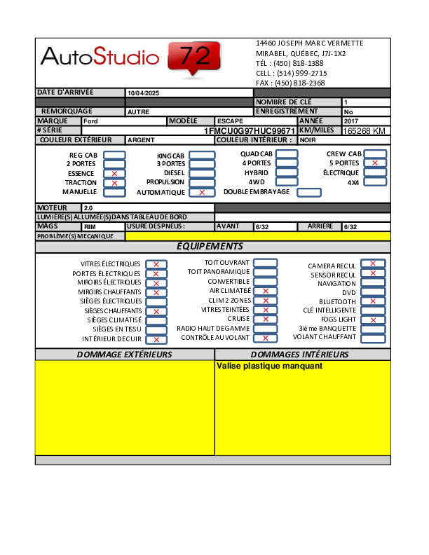 FORD ESCAPE 2017 - 9