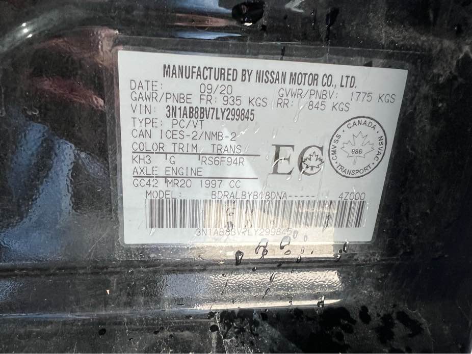 NISSAN SENTRA 2020 - 7