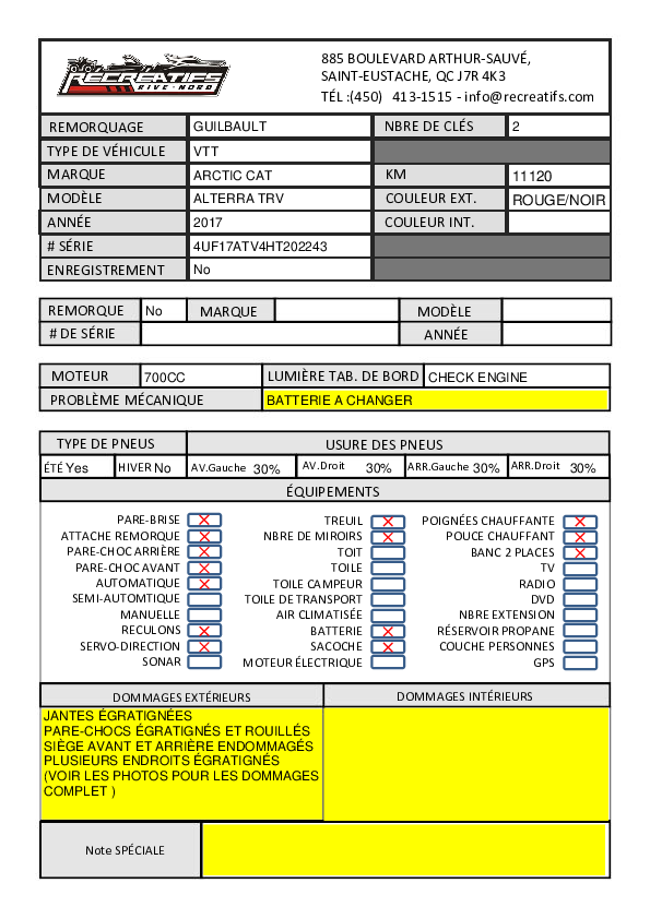 ARCTIC CAT ALTERRA TRV 2017 - 7