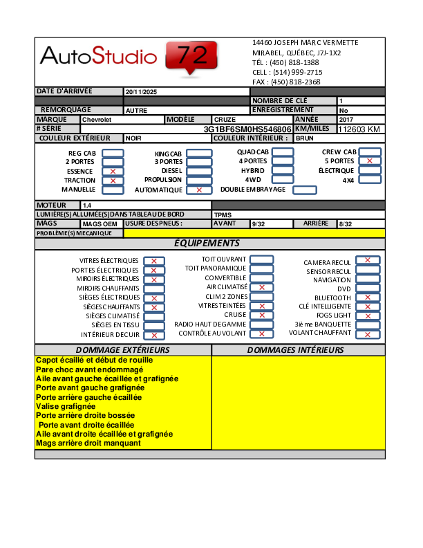 CHEVROLET CRUZE 2017 - 11