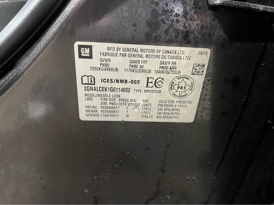 CHEVROLET EQUINOX 2016 - 7