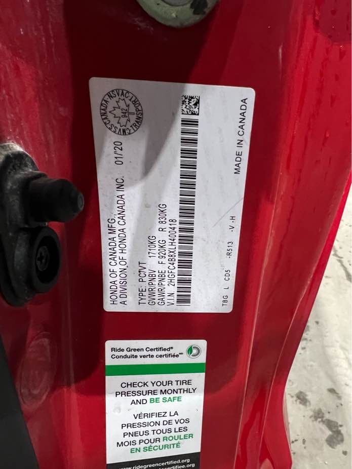 HONDA CIVIC 2020 - 6