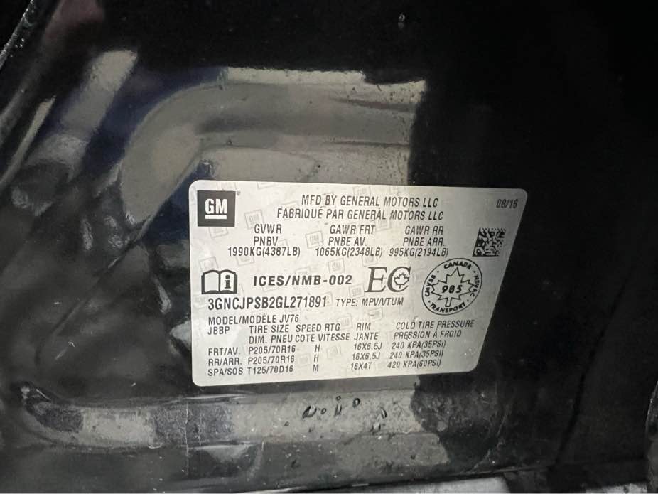 CHEVROLET TRAX 2016 - 7