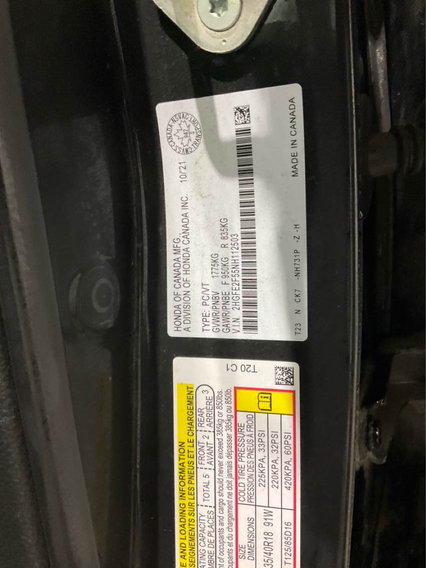 HONDA CIVIC 2022 - 9