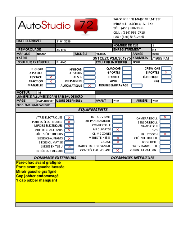 NISSAN VERSA 2018 - 11