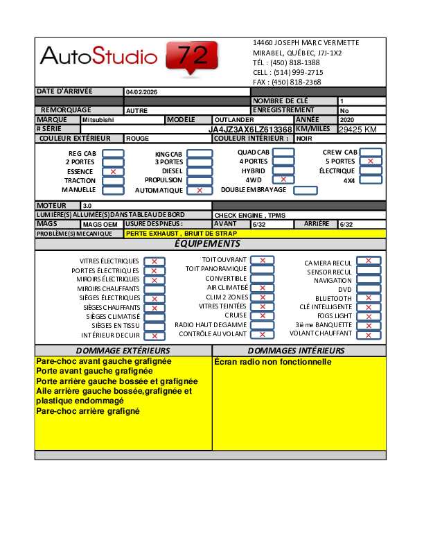 MITSUBISHI OUTLANDER 2020 - 11