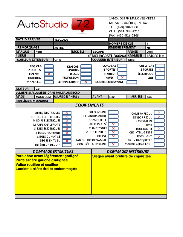 FORD ESCAPE 2015 - 11
