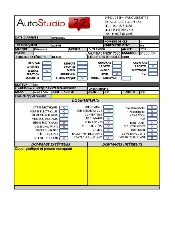 MITSUBISHI OUTLANDER 2022 - 12