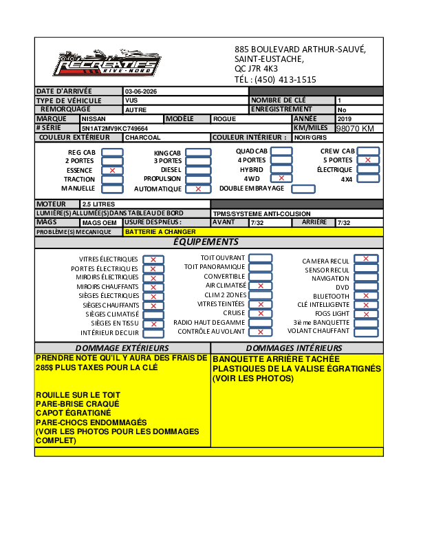 NISSAN ROGUE 2019 - 11