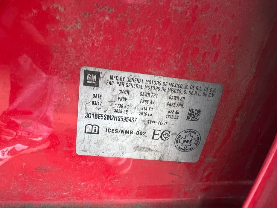 CHEVROLET CRUZE 2017 - 7