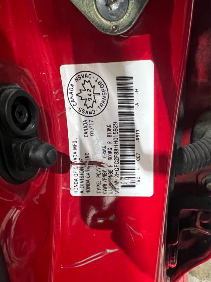 HONDA CIVIC 2017 - 8