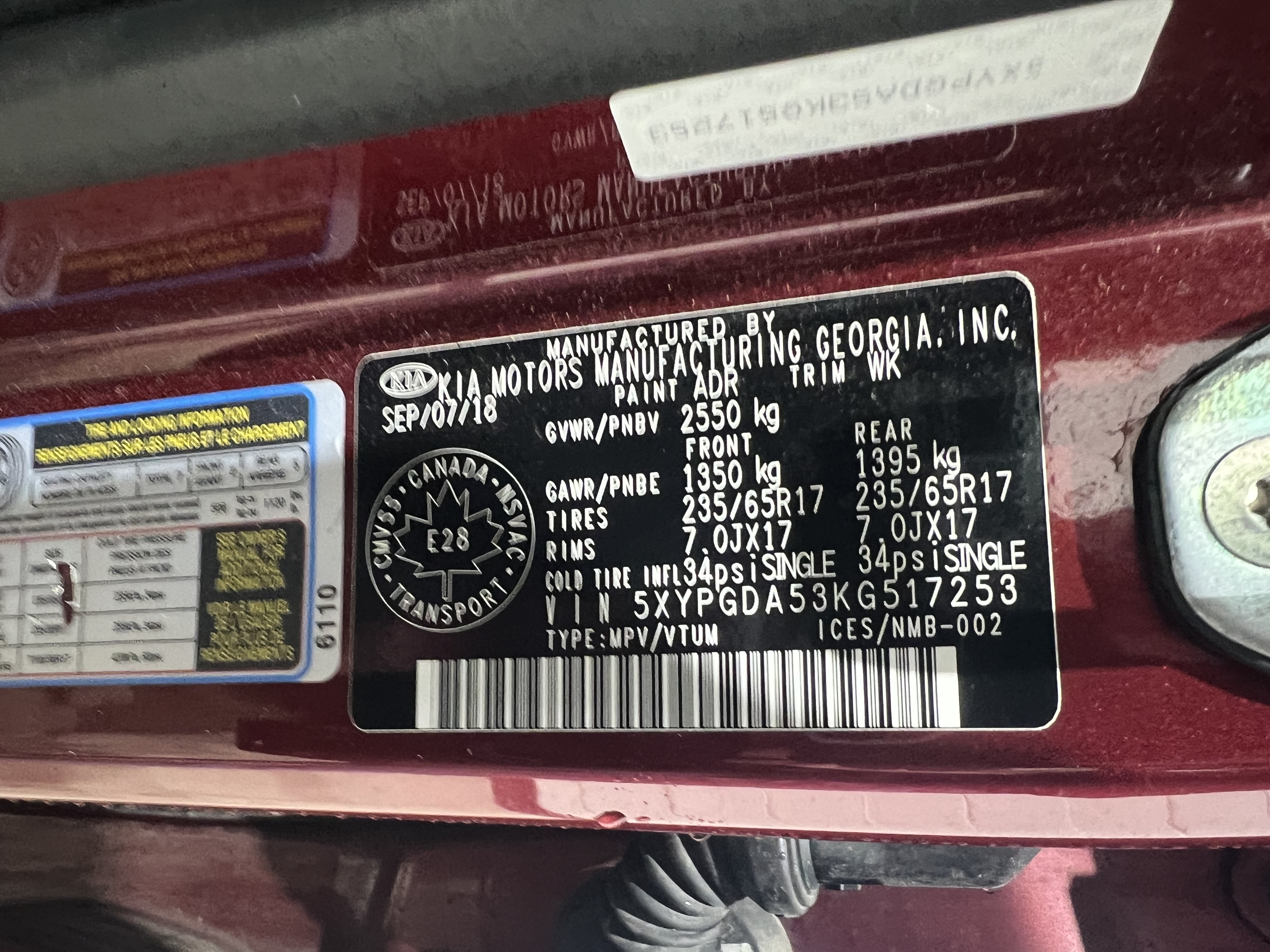 KIA SORENTO 2019 - 8