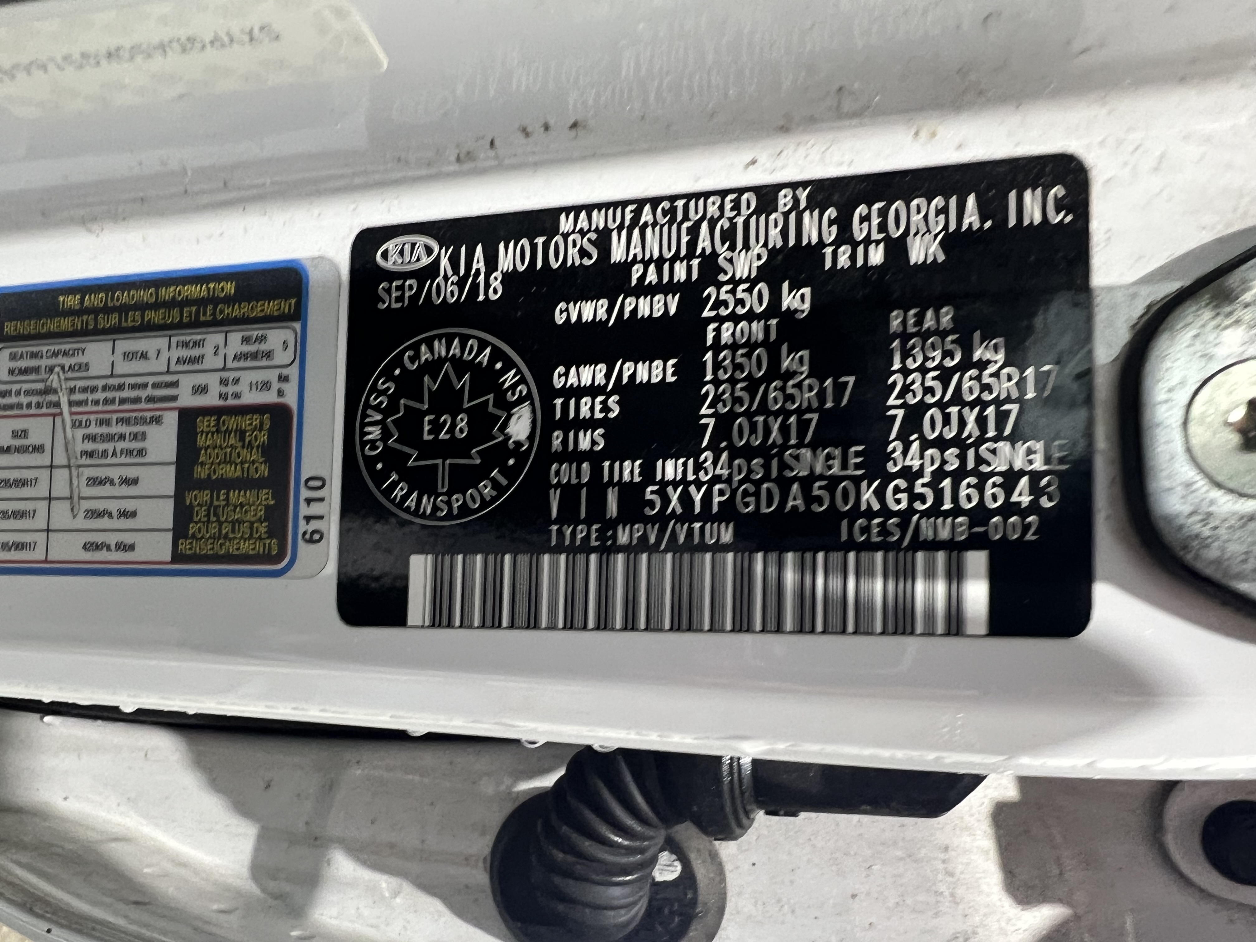 KIA SORENTO 2019 - 8