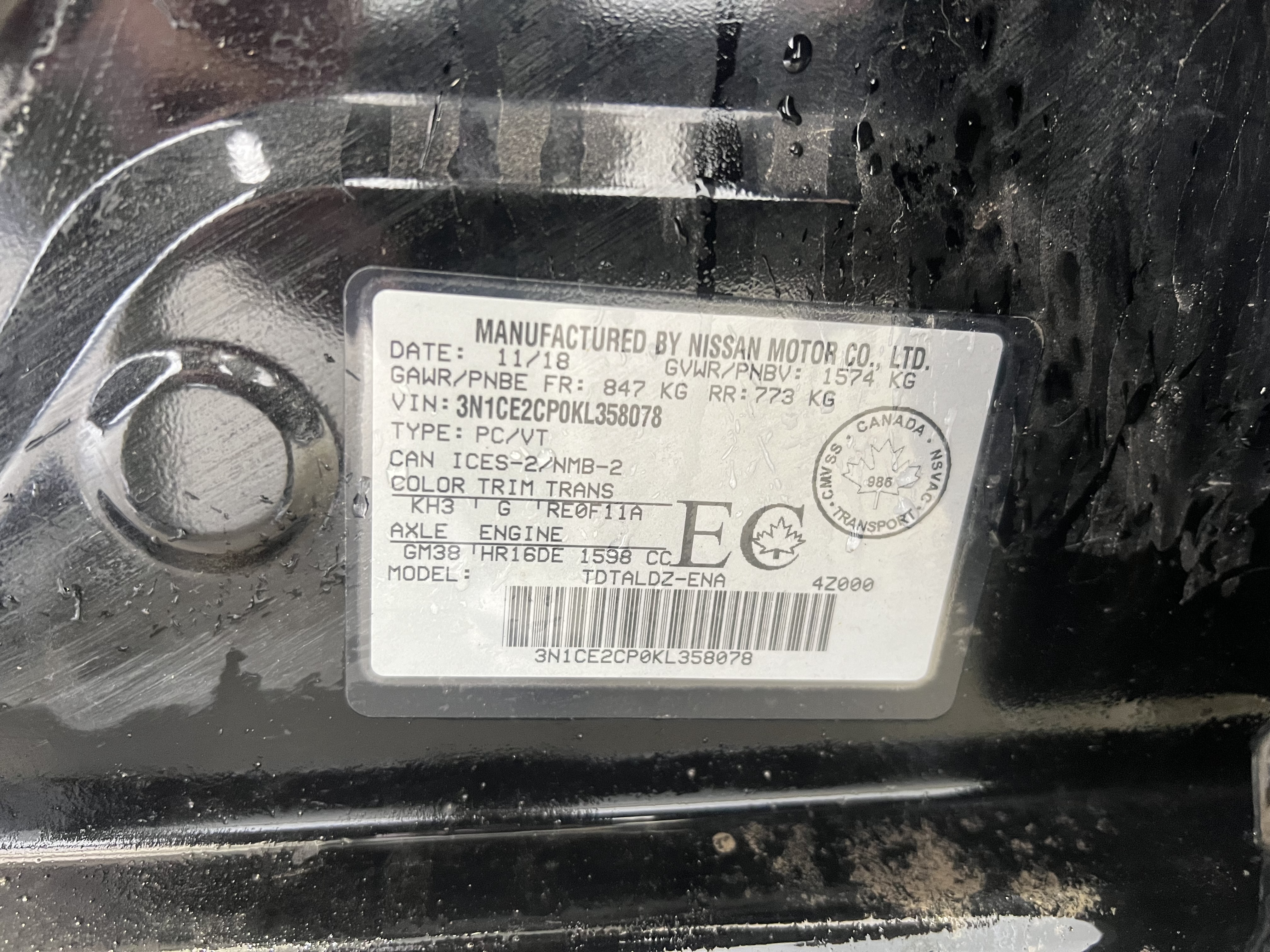 NISSAN VERSA NOTE 2019 - 8