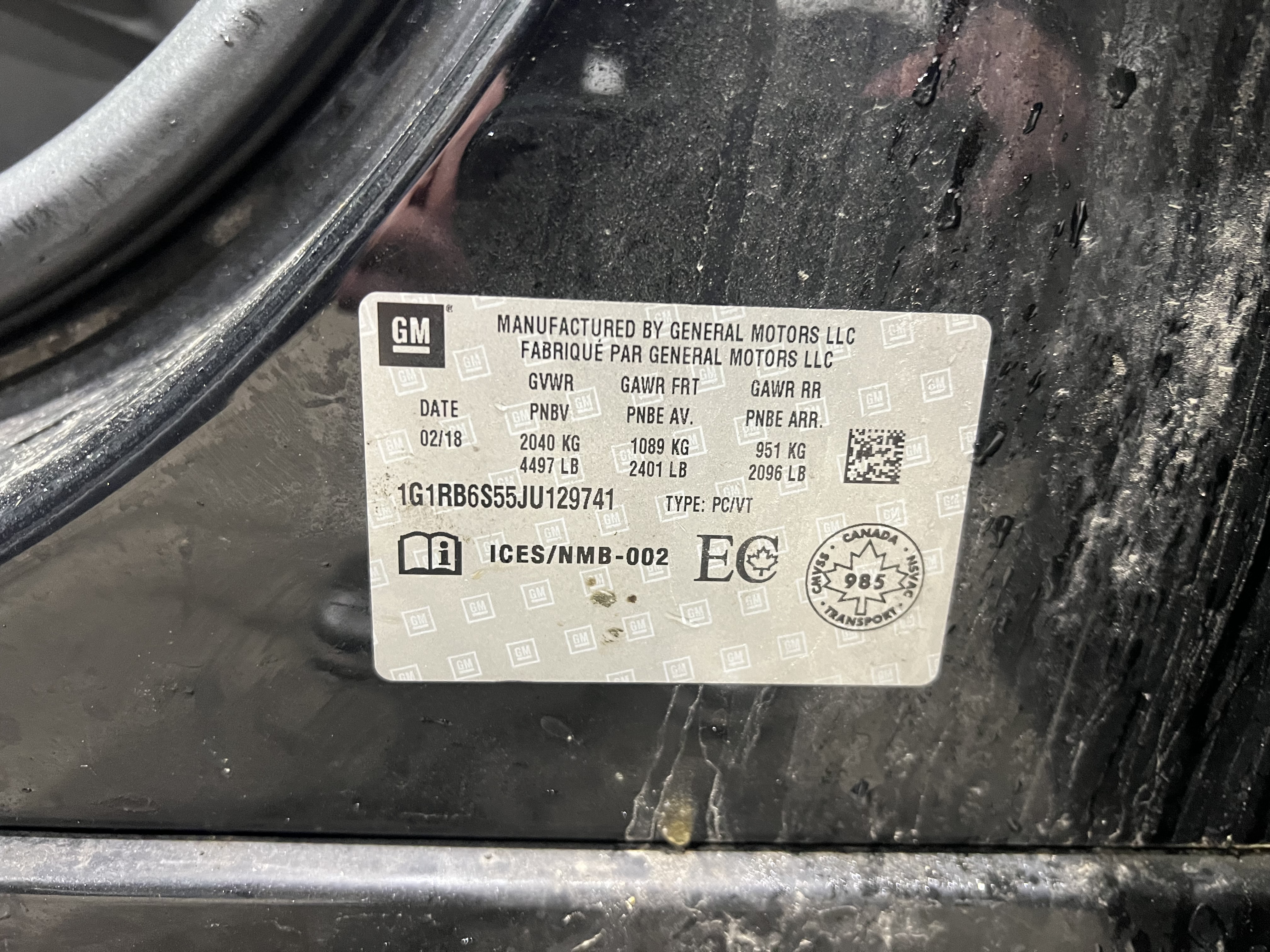 CHEVROLET VOLT 2018 - 8