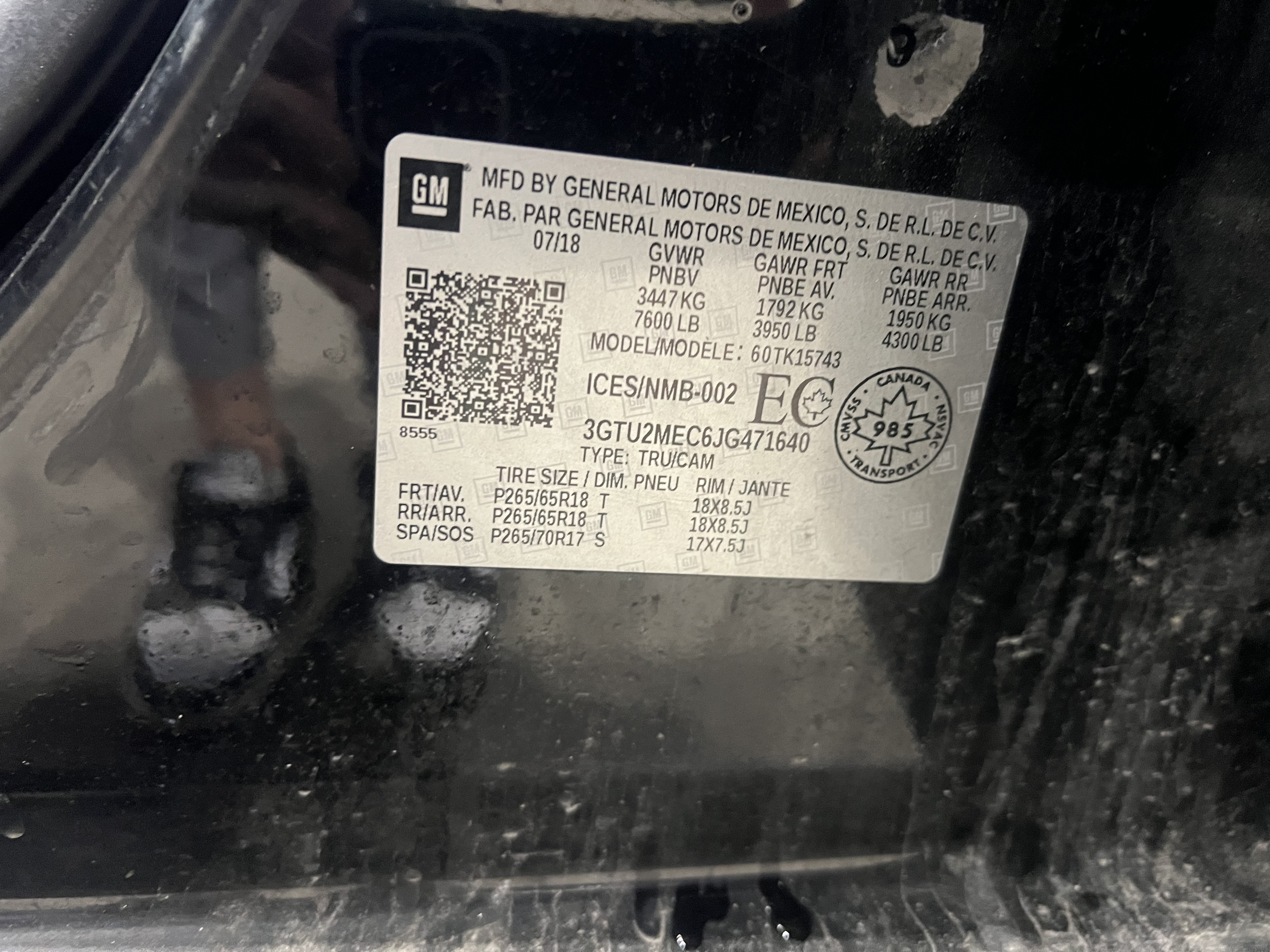 GMC SIERRA 1500 2018 - 10