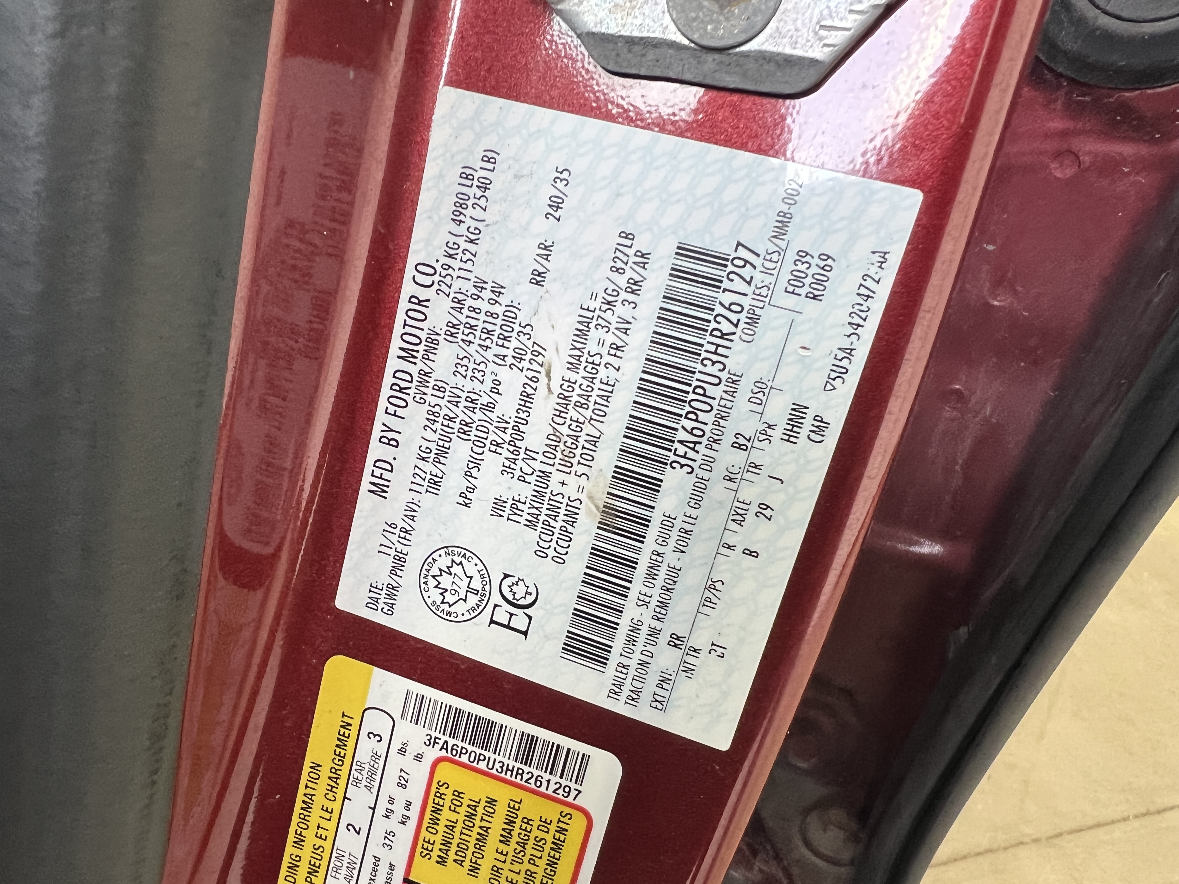 FORD FUSION ENERGI 2017 - 8