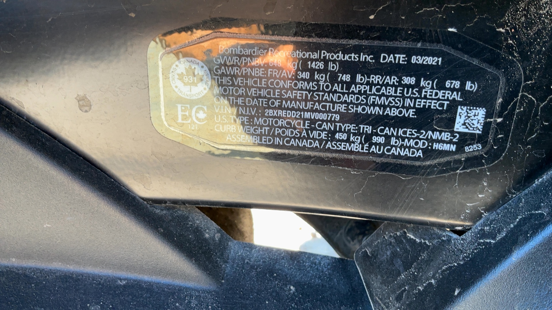 2021 CAN-AM SPYDER
