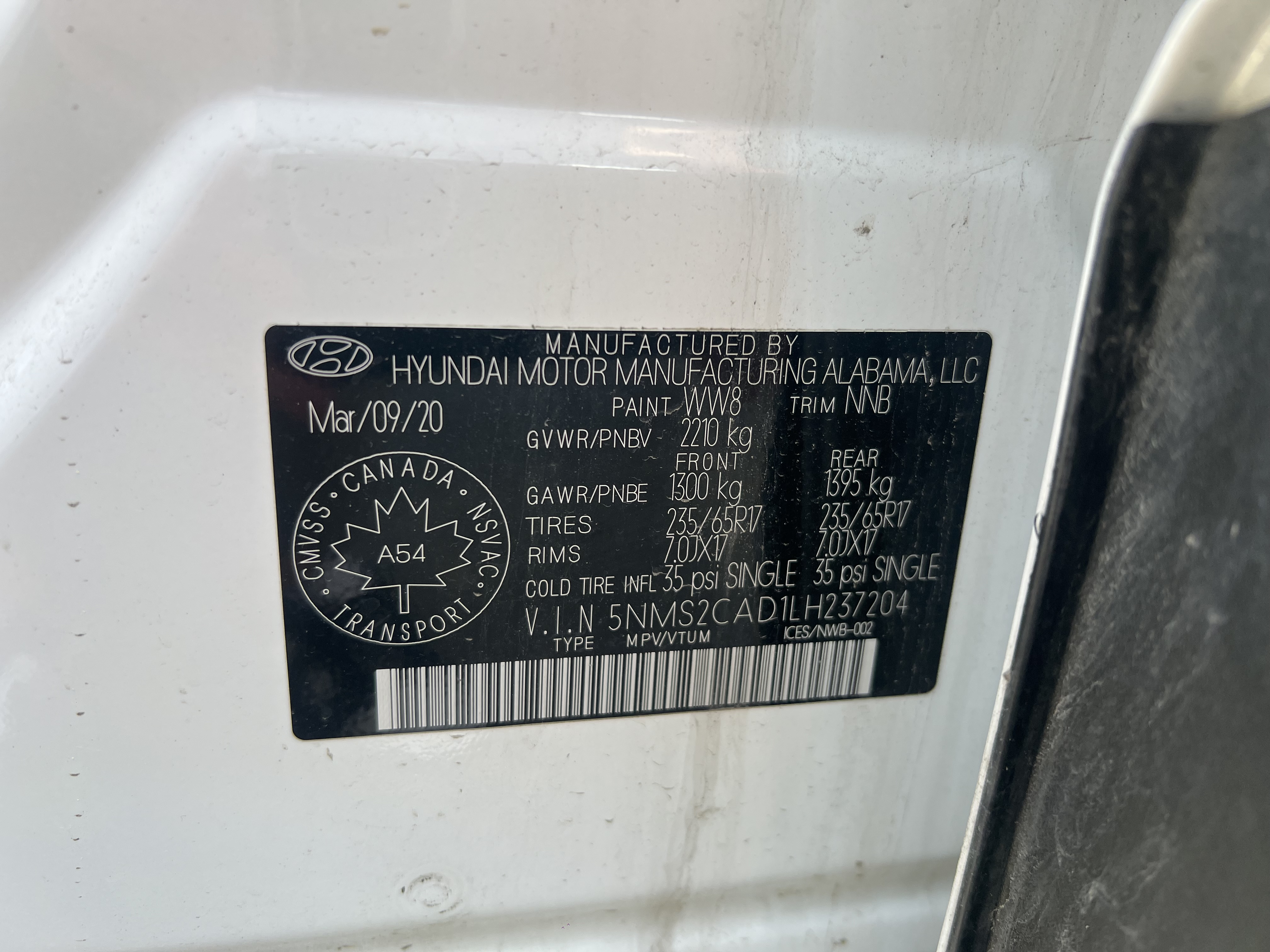 2020 Hyundai Santa Fe Essential