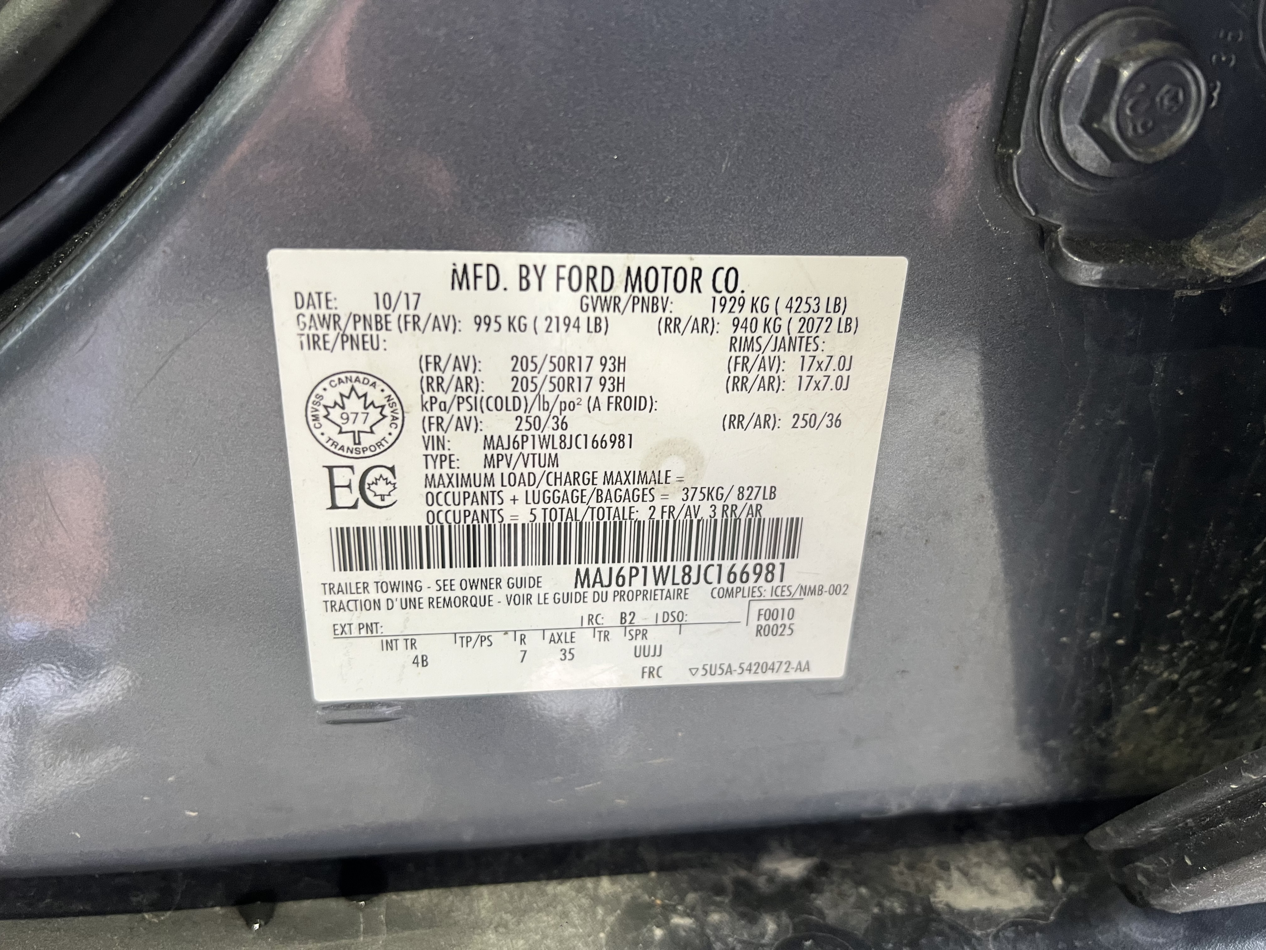 FORD ECOSPORT 2018 - 8