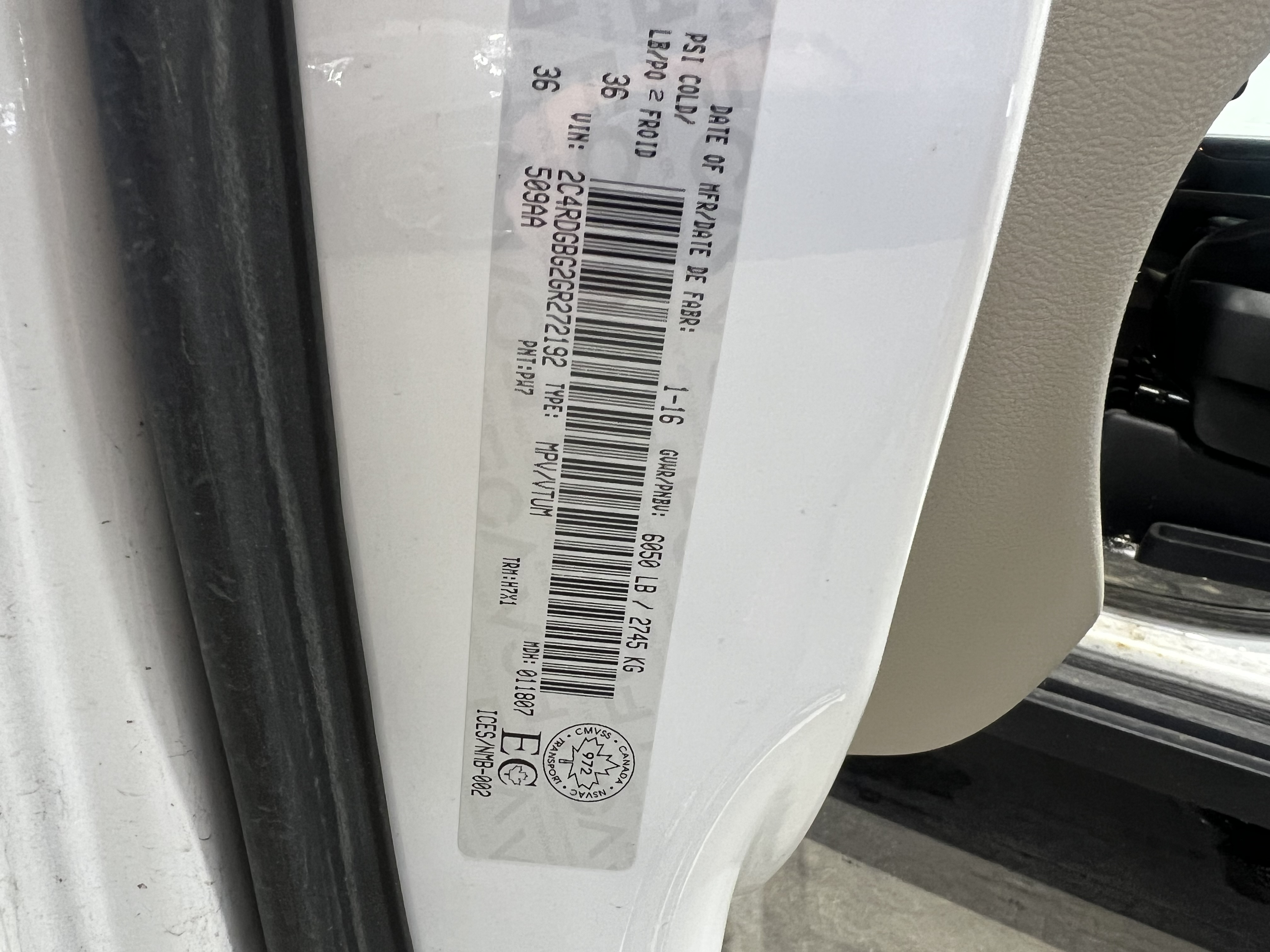DODGE GRAND CARAVAN 2016 - 7