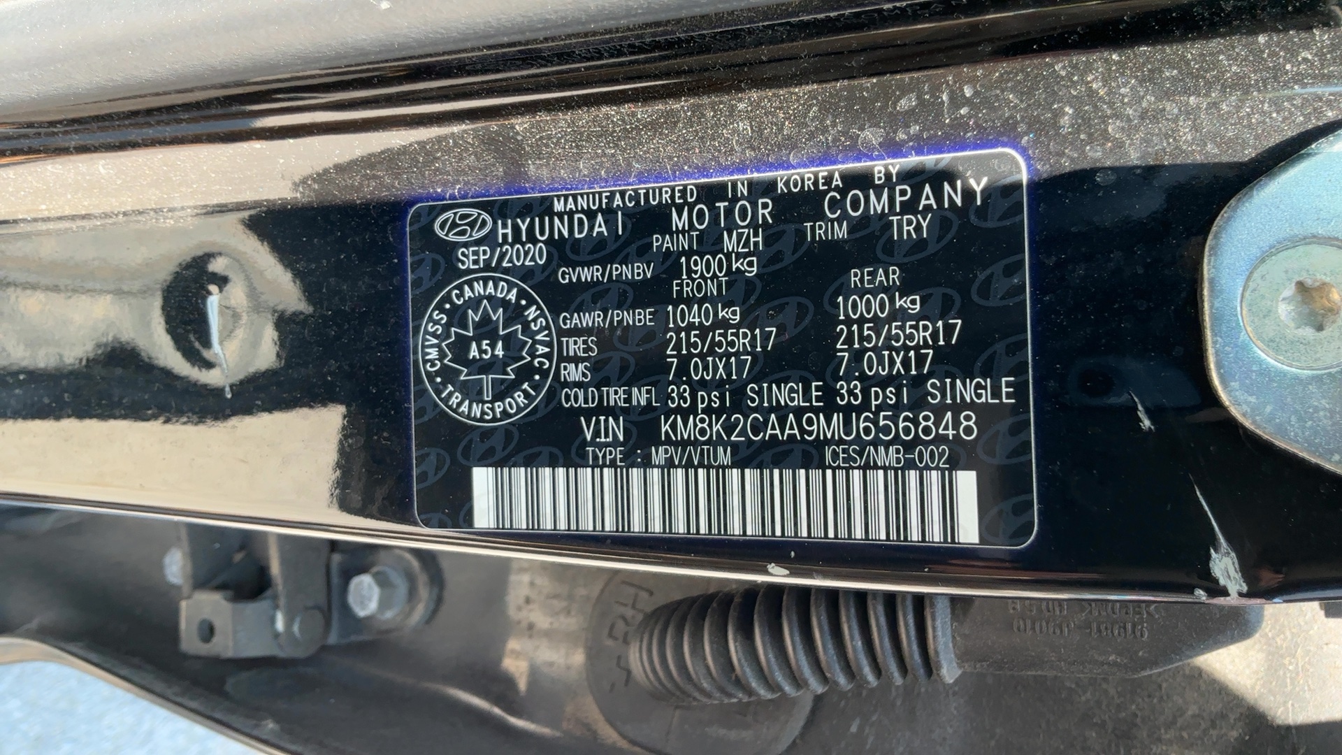 2021 Hyundai Kona Privilégié