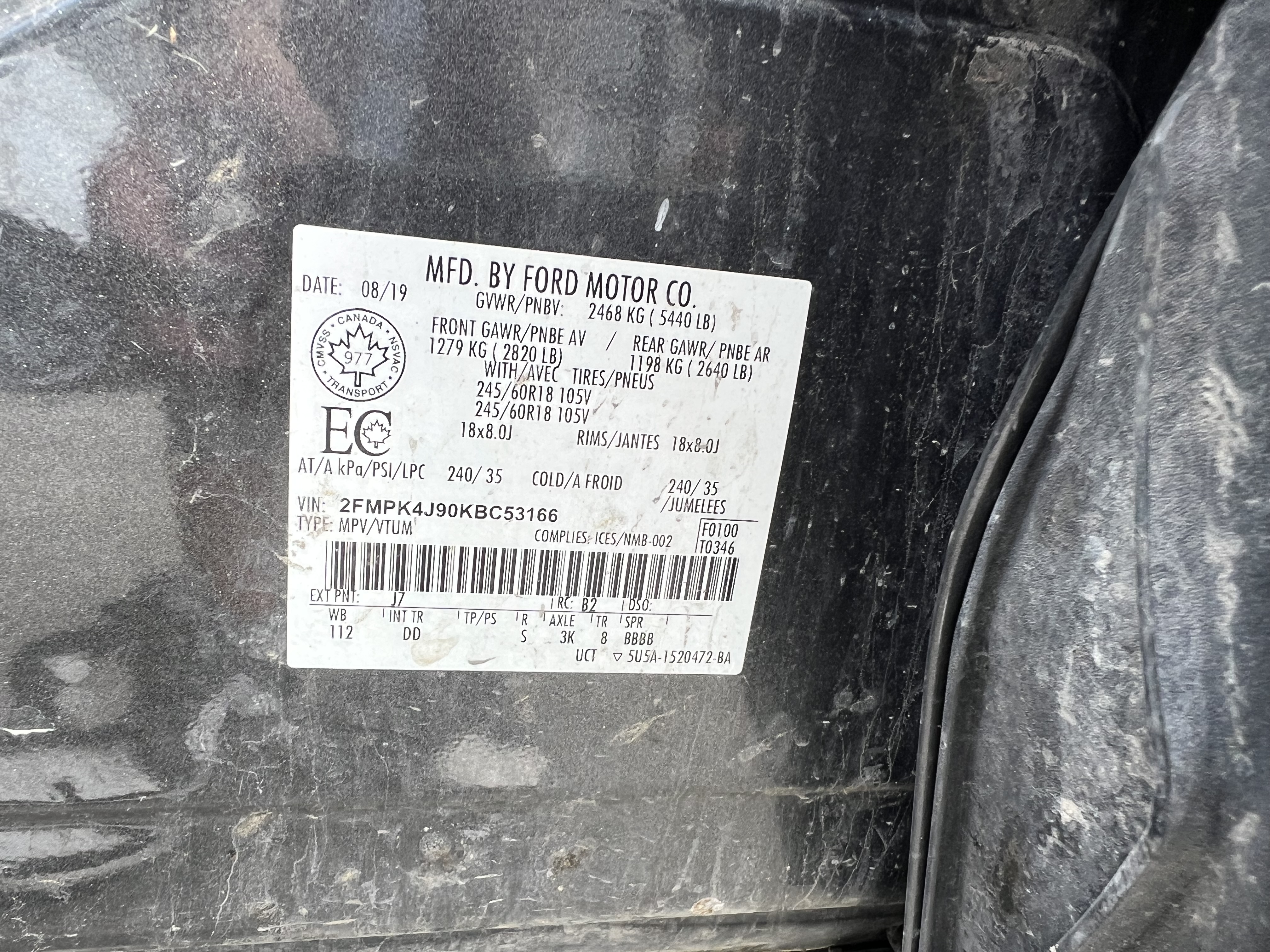 FORD EDGE 2019 - 7