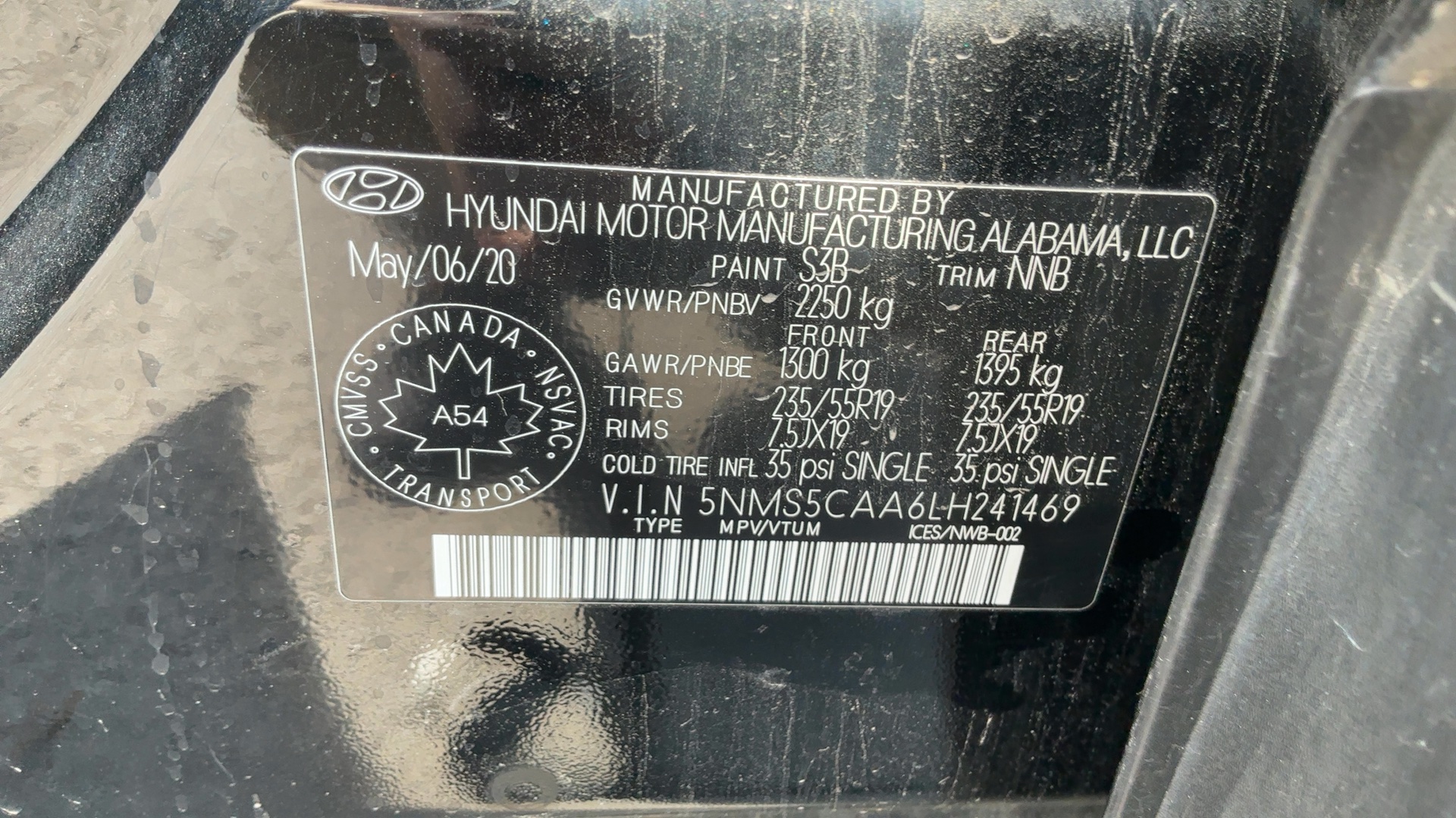 2020 Hyundai Santa Fe Ultime