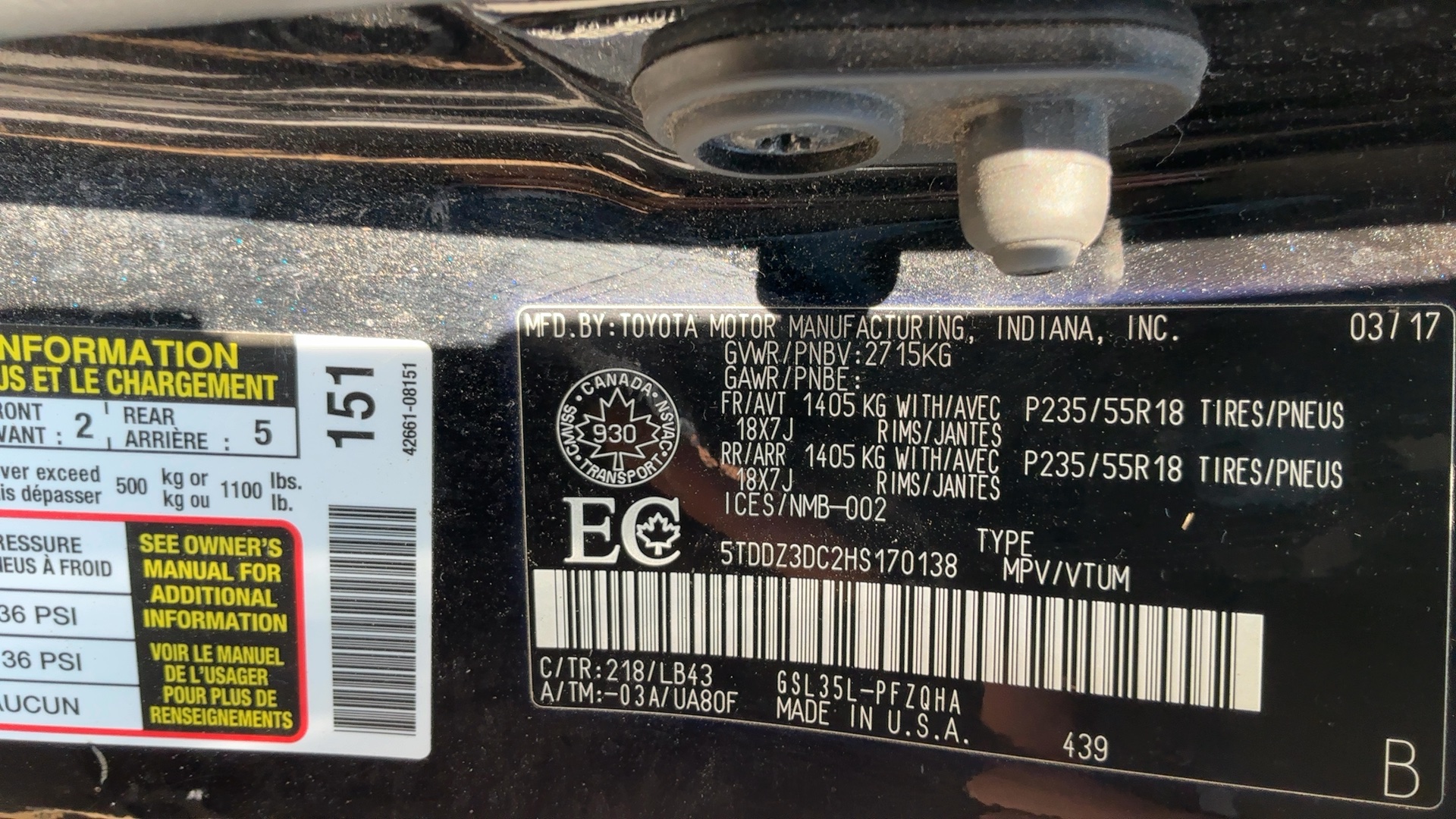 2017 Toyota Sienna XLE