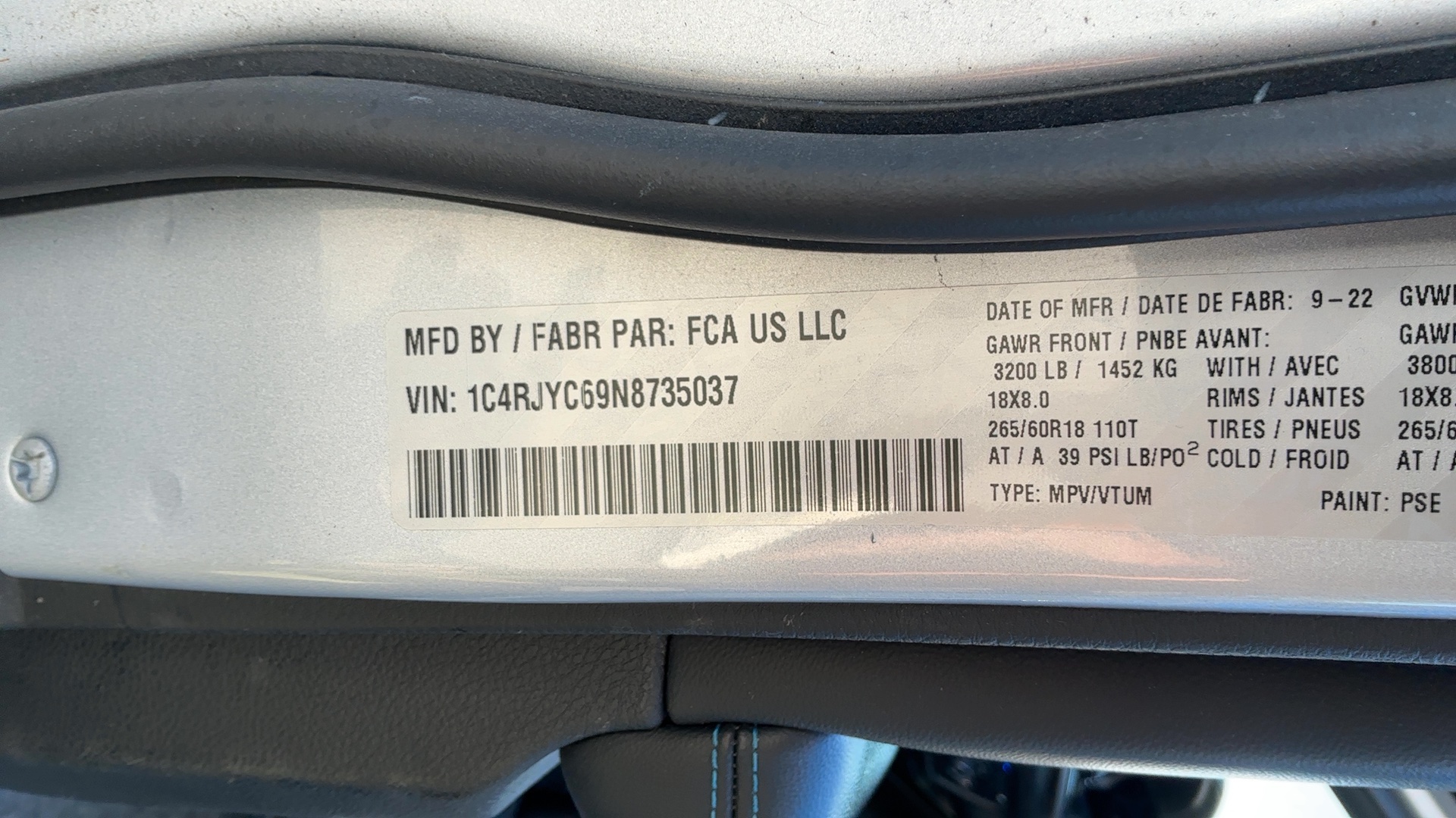 JEEP GRAND CHEROKEE 4XE 2022 - 9