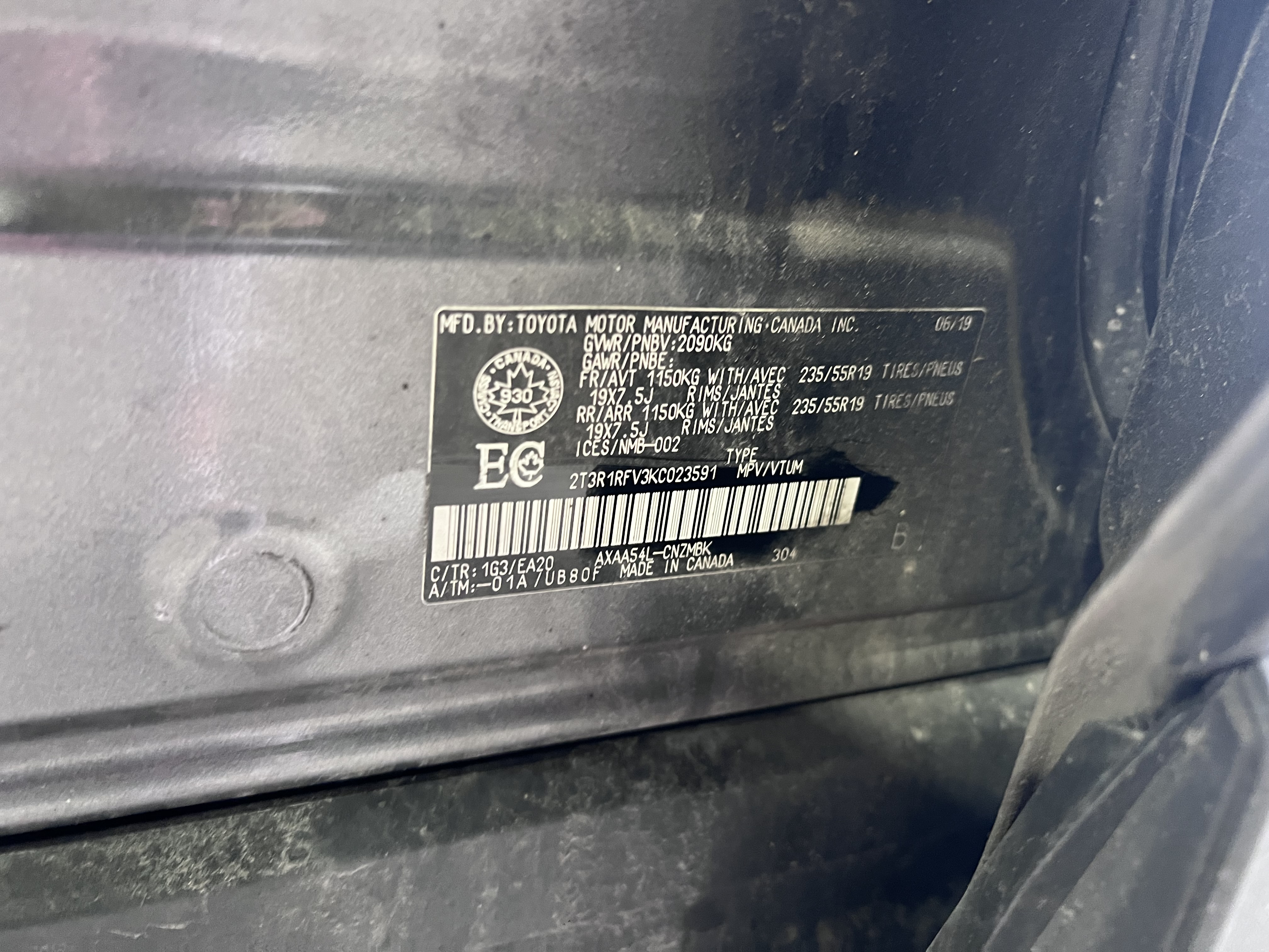 TOYOTA RAV4 2019 - 8